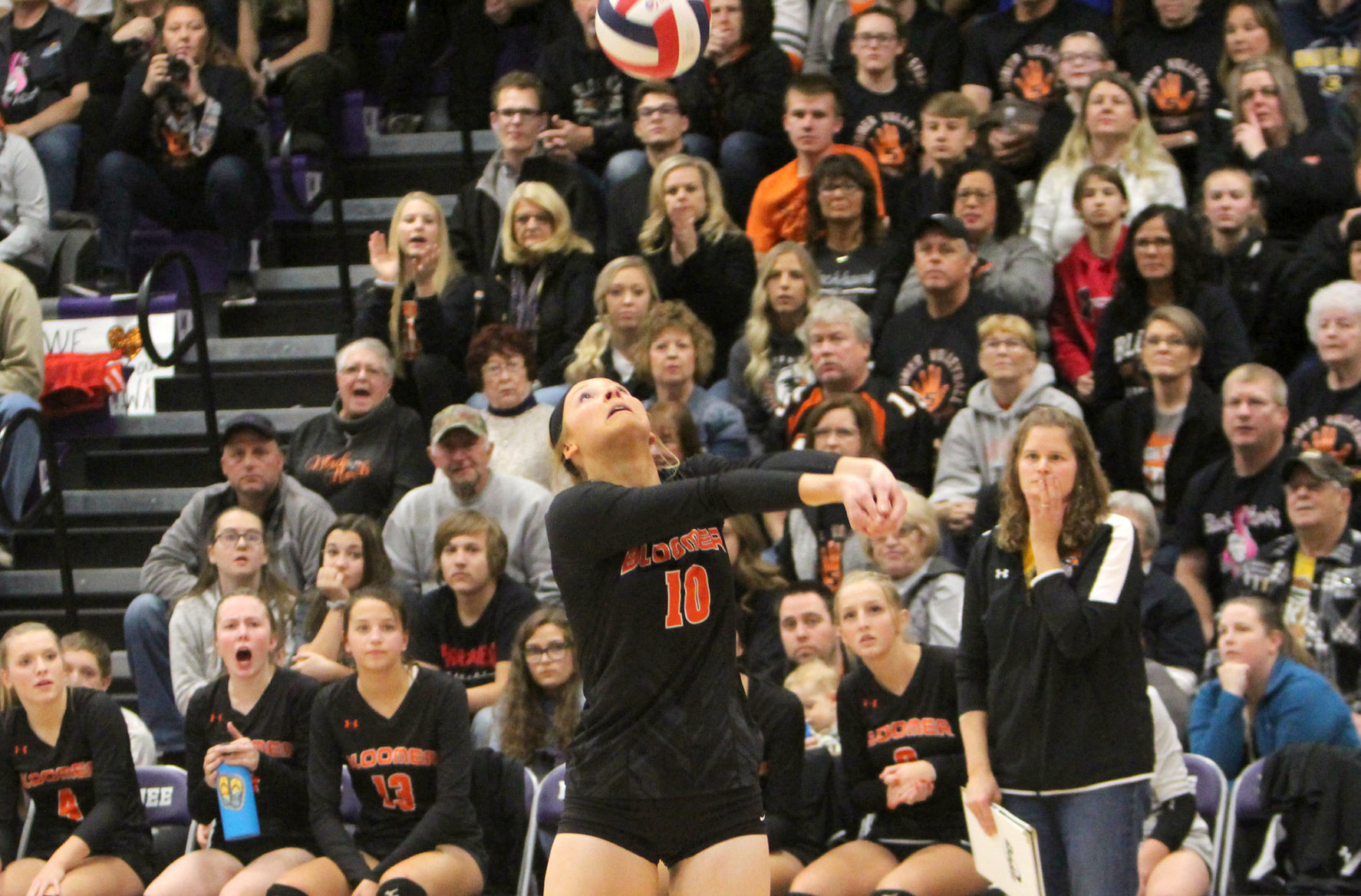 Bloomer volleyball at Mosinee 11-2-19